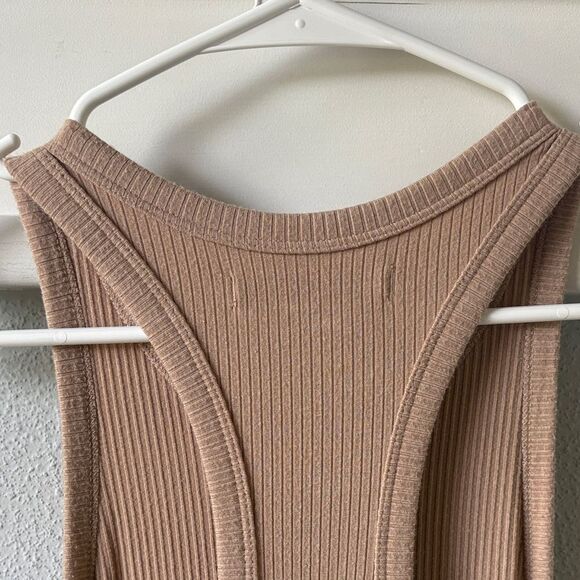 Abercrombie & Fitch Ribbed Jersey Knit tank Midi Dress - Picture 7 of 9